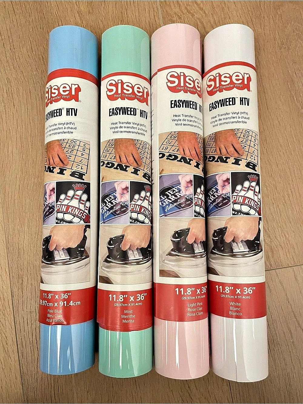 NWT 🅱️ 4 SISER EasyWeed HTV (Heat Transfer Vinyl) Rolls - 11.8” x 36”